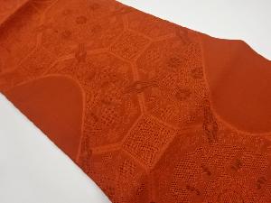 リサイクル　綴れ蜀江文に花唐草模様織出し名古屋帯